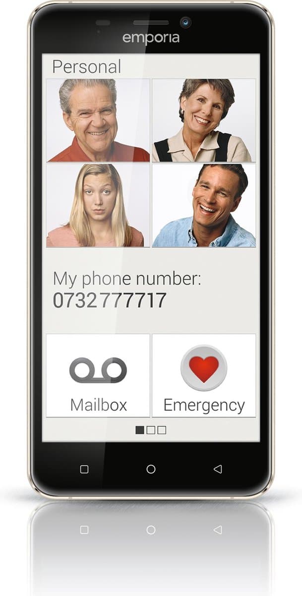 Emporia Smart 2 - 16GB - Zwart- alleen voor bellen - Geen whatsapp — afbeelding 1