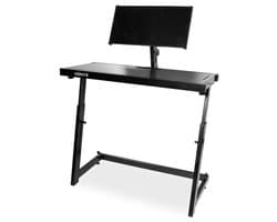 DJ tafel - Vonyx DB10 - In hoogte verstelbare mobiele DJ booth met plateau voor laptop