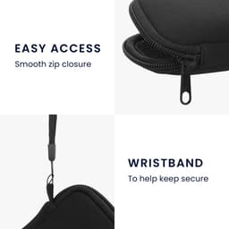 kwmobile hoesje voor draadloze oordopjes - Compatibel met in-ear Headphones - 6 x 9 cm - Beschermhoesje van neopreen — thumbnail 2