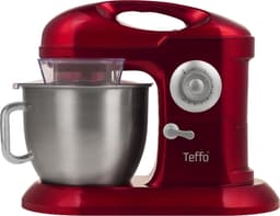 Teffo stand mixer - keukenmixer - rood - 7 liter - 10 standen - 1200 watt — thumbnail 4