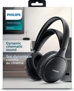 PHILIPS SHC5200/10 HiFi TV Hoofdtelefoon Draadloos Over-Ear (32-mm-Luidspreker, Draadloze FM-transmissie, Zelfinstellende Binnenhoofdband, Lichtgewicht Ontwerp, Oplaadbaar), Zwart — thumbnail 9
