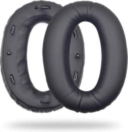 Oorkussens Geschikt Voor Sony WH1000XM2 & MDR-1000X - 2 Stuks - Vervangende Koptelefoon Earpads - Zacht Schuim - Eiwitleer - Zwart — thumbnail 1