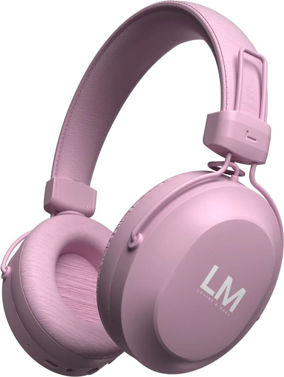 Louise&Mann 5 Draadloze Over-Ear Koptelefoon - met Microfoon - Roze — afbeelding 1