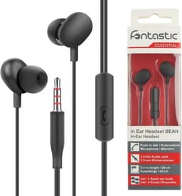 Fontastic 255441 In-Ear Headset - Oordopjes met microfoon - Zacht Zwart — thumbnail 2
