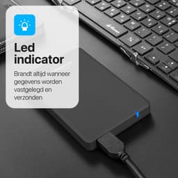 Voltano 250 GB Compacte Externe Harde Schijf - Windows  - Zwart - USB 3.0 — thumbnail 4