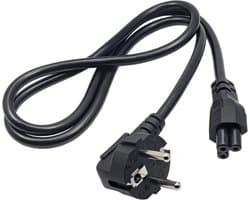Power Cable C5 Stroomkabel Randaarde Stekker 1,5m | voor computers, tv's, laptop laders, monitoren en meer EU-stekker | voedings kabel | Apparaat snoer