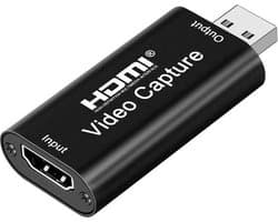 HDMI Capture Card – HDMI naar USB Video Capture – Capture Card voor Streamen, Opnemen en Gaming – Voor PC en Laptop