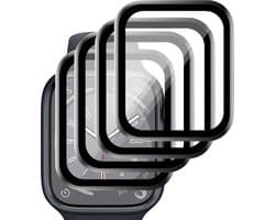 Screenprotector geschikt voor Apple Watch Series 8 41 mm - PET Glasfolie Full Screen Protector - 4 Stuks