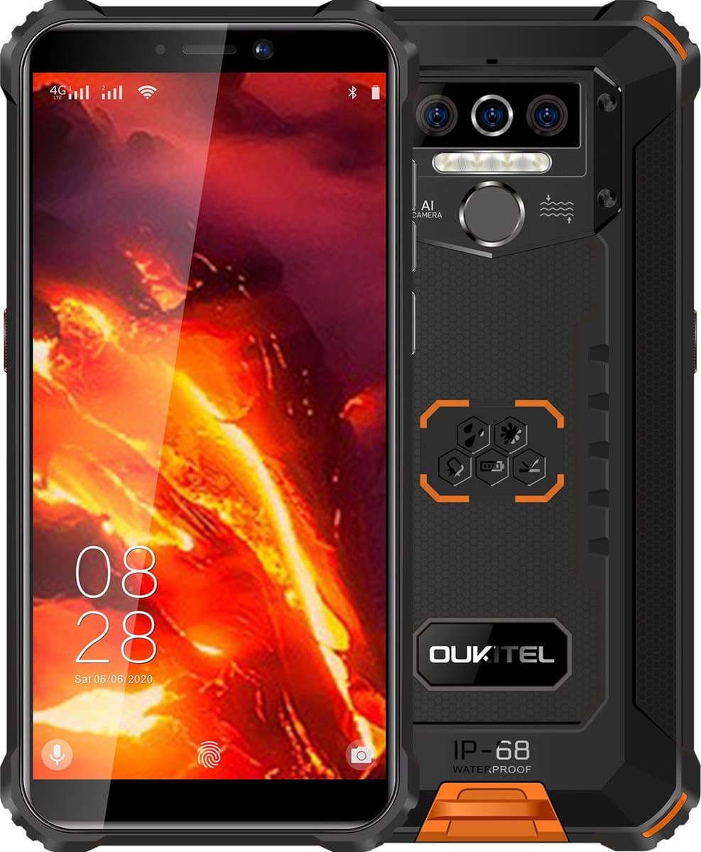 Oukitel WP5 Pro 14 cm (5.5") 4 GB 64 GB Dual SIM 4G USB Type-C Zwart Android 10.0 8000 mAh — afbeelding 1