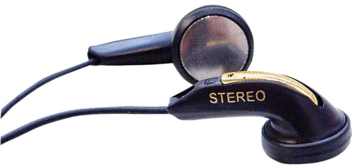 SoundLAB stereo earphones / zwart - 1,7 meter — afbeelding 1
