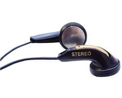 SoundLAB stereo earphones / zwart - 1,7 meter