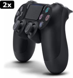 2x Sony DualShock 4 Controller V2 - PS4 - Zwart — thumbnail 2