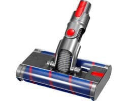 Dual Head Zuigmond met zachte roller - Soft Doek Roller Borstel - geschikt voor Dyson V7 / V8 / V10 / V11 / V15 Series Steelstofzuigers