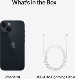 Apple iPhone 14 - 256GB - Middernacht — thumbnail 4