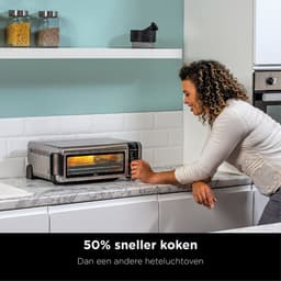 Ninja Foodi 8-in-1 Multifunctionele Elektrische Oven en Airfryer - 2400 Watt - RVS - Pizza Oven - SP101EU — thumbnail 3