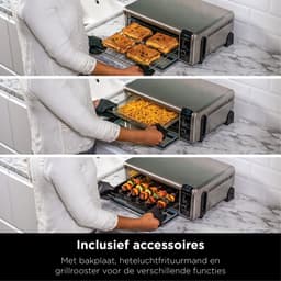 Ninja Foodi 8-in-1 Multifunctionele Elektrische Oven en Airfryer - 2400 Watt - RVS - Pizza Oven - SP101EU — thumbnail 5