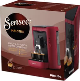 Philips Senseo Maestro Koffiepadmachine CSA260/90 - Keuze uit 1 of 2 Kopjes - Instelbare Intensiteit - Automatische Uitschakeling - Groot Waterreservoir - Rood — thumbnail 5