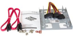 StarTech.com Dubbele 2,5 inch naar 3,5 inch HDD-steun voor SATA harde schijven 2,5 inch naar 3,5 inch steun met 2 schijven voor montagebay — thumbnail 1
