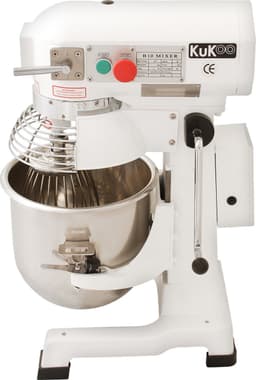 Commerciële Voedsel Mixer / Spiraalmixer - 10 Liter - 3 Versnellingen - 3 Opzetstukken - GRATIS Deeg Schraper. - Maximaal gewicht: 1 kg/Mix — thumbnail 2