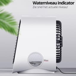 Mini Air Cooler - USB Ventilator Met Waterreservoir - Luchtkoeler Met Verneveling - 3 Standen - LED Verlichting - Draagbare Aircooler Voor Bureau, Slaapkamer, Auto En Kantoor - Groen — thumbnail 4