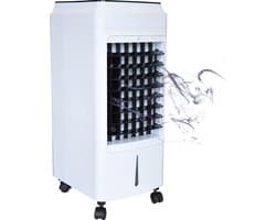 Aircooler 4 liter - LWCD-002B met timer en afstandsbediening - luchtbevochtiger, ventilator + 2 ijspacks - ventilator