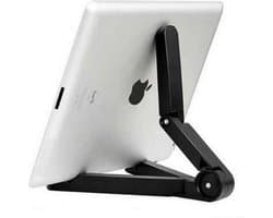 Tablet houder - Ideaal voor Thuiswerken - Telefoon tot 13 inch - Bureau - Slaapkamer - Keuken - Zwart