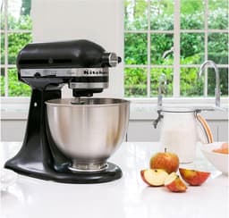 KitchenAid 5K45SSEBM Classic - Keukenmachine - Mat Zwart — thumbnail 4
