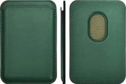 Magnetische Kaarthouder voor iPhone – PU Leren Pasjeshouder met Sterke Magneet – Geschikt voor iPhone 12/13/14/15/16/17 – Groen — thumbnail 2