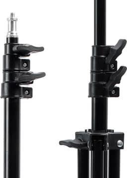 Maclean MC-163 statief voor 12 "ringlicht verstelbare hoogte 62-190 cm verlichting statief lamp statief 3kg draagvermogen licht statie — thumbnail 4