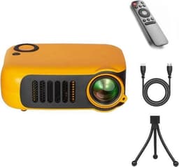 Upgrade Mini Beamer - Mini Beamer Projector - Pocket Beamer - Inclusief HDMI kabel - Draagbaar - Oranje — thumbnail 1