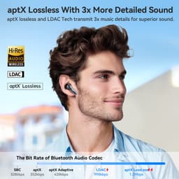 Earfun AirPods Pro 4 - Air Pro 4 - oplaadcase met snellader - USB-C - instelbare Noisecancelling - 6 microfoons - cVc 9.0 technologied - 52 uur gebruikstijd met case - pauzeert automatisch muziek bij uitdoen — thumbnail 2