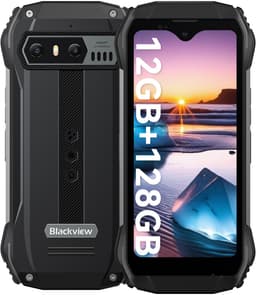Blackview N6000SE - Mini Robuuste Smartphone - 128GB - Octa Core - 4.3 inch HD+ - 4G Dual SIM - Android 13 - IP68 Waterdicht - Outdoor Mobiele Telefoon - NFC GPS - Zwart — thumbnail 1