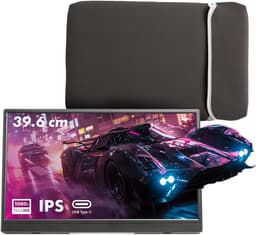 Pora&Co - IPS Portable Game Monitor - Beeldscherm 15.6 Inch - HDMI & USB-C - Full HD - Computerscherm - Draagbare Monitor — thumbnail 4