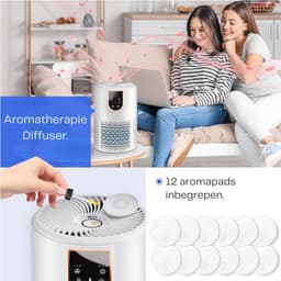 Zavira® Luchtreiniger - Filter - Lonisator - Elektrisch met snoer - Wit — thumbnail 7
