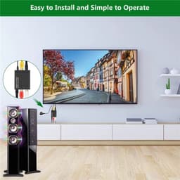 Delmark Digitaal naar Analoog Audio Converter - Toslink naar RCA of AUX hoofdtelefoon 3.5mm jack - Coax naar RCA — thumbnail 4
