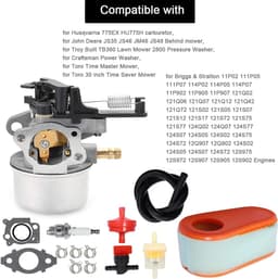 De luchtfiltersets 591137 en 590948 zijn geschikt voor de Briggs & Stratton hogedrukreinigers 111P02, 114P02, 11P902, XU, 121Q02, 121Q07, 121S02, 121S07, 121S75 en 124Q02, de 775EX hogedrukreiniger en de TB360 grasmaaier. — thumbnail 4