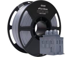 eSun ePLA-Gloss Grijs glans / Grey 1 kg - 1.75mm - 3D printer filament
