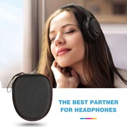 YONO Koptelefoon Hoes geschikt voor JBL - Sony - Bose - Opberghoes - Hard Case - On-ear/Over-ear - Zwart — thumbnail 5