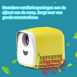 Elementkey PiX Mini Beamer – Compacte Draagbare Projector – Full HD Ondersteuning – Ingebouwde Speaker – Geel/Zwart — thumbnail 4