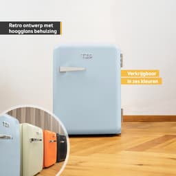 TZS First Austria Mini koelkast - Minibar - 40 liter - Vrijstaand - Volledig stil 22dB - Retro - Blauw — thumbnail 5
