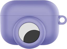 Hoesje geschikt voor AirPods pro en AirTag - Hoesje voor AirPods pro - Siliconen Beschermhoesje - Airpodshoesje - Geschikt voor Apple AirPods pro - Met plek voor AirTag - Lila - van CHPN — thumbnail 3