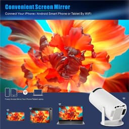 Mini beamer - Projector - Beamerscherm - Projectiescherm - Outdoor & Indoor Projector - — thumbnail 4