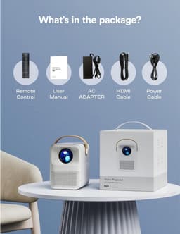 Mini beamer - Projector - Beamerscherm - Projectiescherm - Outdoor & Indoor Projector - — thumbnail 4