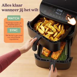 Cosori TurboTower – Dubbele Airfryer XXL – 10.8L – 2 Manden Apart Instelbaar – 7 Programma’s — thumbnail 8