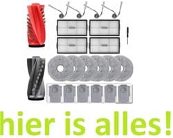 Grote set accessoires compatibel met Roborock Saros 10R - zakken - moppen - filters - motorfilter - hoofd en zijborstel - hoogwaardige vervanging