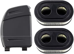 Geschikt voor 2 Luchtfilters met Luchtfilterdeksel voor Briggs & Stratton-motoren Stratton 550E 575EX 575IS 625EXI 650EXI 675EXI 675IS Vervangt 594106 798339 798452 593260 093000 Grasmaaiers — thumbnail 1