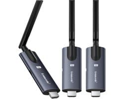 Lemorele R1010 - Draadloze HDMI Zender & Ontvanger - 1080P @ 60Hz - 656ft Bereik - Dual-Band 2.4/5GHz - Voor TV, Projector, Laptop, Blu-ray, PS5, Presentaties en Home Entertainment