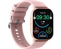 Denver Smartwatch - Android iOS - Volledige Belfunctie - Amoled Display - Sporthorloge - Hartslagmeter - Saturatiemeter - Slaapmonitor - SWC187RO