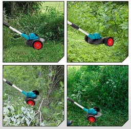 Handmaaier - Grasmaaier - Grastrimmer - Grasschaar - Grasmachine - 1500W - 12000RPM - 9-Inch - Elektrische/Accu - Grastrimmer met Verstelbare Handgreep – Oplaadbaar Tuingereedschap - 21V/18V Compatibel - Inclusief 2x Accu — thumbnail 4