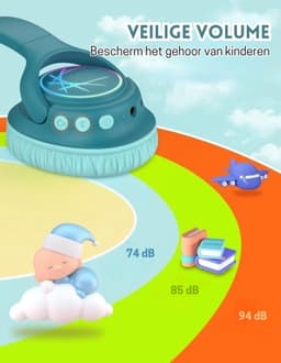 StayPowered Koptelefoon voor Kinderen - de Ultieme Kinderhoofdtelefoon met 43 Uur Speeltijd en Veilige Volumebegrenzing - Ingebouwde Verlichting - Opvouwbaar Ontwerp - USB C - Bedraad/Bluetooth -Lichtblauw - Levering Sneller dan Aangegeven! — thumbnail 4